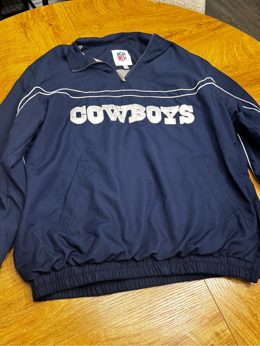 NFL Navy Blue Zip-Front Pullover Jacket